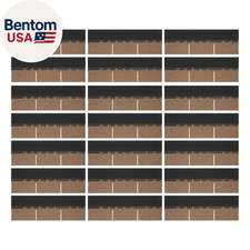 21Pcs Asphalt Roofing Shingles 39.37 x 13.11 Fiberglass Roof Tiles Gold picture
