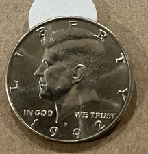 1992 P Kennedy Half Dollar -Nice Rim-Free Shipping  picture