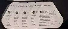 5 Count--Signal Relief Patch Adhesives--Reusable--No Patch picture