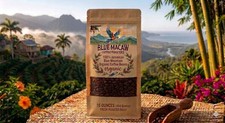 100% JAMAICAN BLUE MOUNTAIN PEABERRY COFFEE BEANS MEDIUM ROASTED 2 POUNDS picture