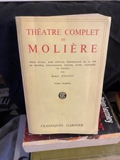 THÉÂTRE COMPLET DE MOLIÈRE TOME PREMIER Robert Jouanny Classiques Garnier picture