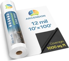 ARGENDON 12 Mil Vapor Barrier 10'x100' Thick Plastic Sheeting for Crawl Space picture