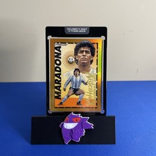 2026 MARADONA & TYSON BECK GOLD FOIL CARD ORANGE COLORWAY - ARGENTINA / MESSI picture
