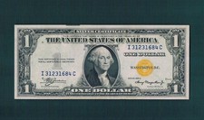 $1.00 1935A Fr#2306 Silver Certificate NORTH AFRICA(IC-Block)~Choice(AU+)&Epq. picture