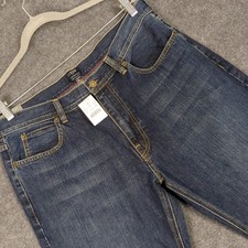 J.Crew The Sutton Mens Slim Straight Leg Jeans Dark Indigo Blue 35x32 NWT picture