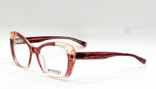 NEW MIYAGI CAROLINE COL.3 GREY/CLEAR AUTHENTIC EYEGLASSES 54-17 picture