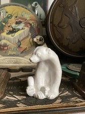 Rookwood Pottery 1995 Louise Abel Seated Bear Figurine 6485 Limited Edition picture