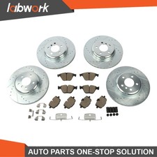 Labwork 12Pcs Drilled Brake Rotors & Brake Pads for BMW F06/10/12/13 640i picture