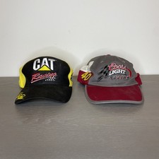 NASCAR 2000 Hat Lot Cat Racing Coors Light Mens Sterling Marlin Burton VTG picture