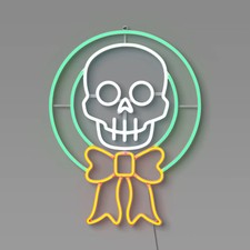 LED Neon Skeleton Sign Halloween Silhouette Light - Hyde and EEK Boutique picture