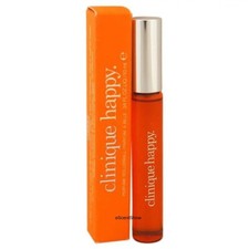 CLINIQUE HAPPY FOR WOMEN .34 OZ / 10ML PURE PERFUME PARFUM ROLLERBALL ROLLON NIB picture