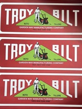 Vintage Troy Bilt Roto Tillers Decal,Bumper Sticker, 9”x 3 1/2” picture