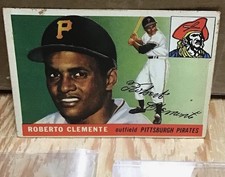 Vintage-Style Souvenir Roberto Clemente Novelty Card Inspired by 1955 Rookie picture