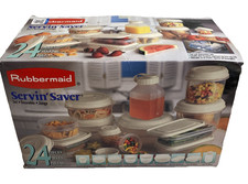 Rubbermaid 22pc Servin Saver Plus Container Set 1997 White Lids NEW Open Box VTG picture
