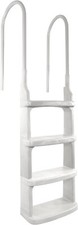 Main Access 200200 Easy Incline White Pool Deck Ladder for 48 to 54Inch - White picture