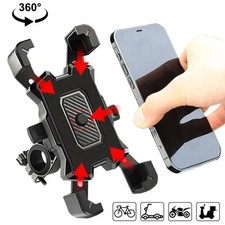 Motorcycle Phone Mount Auto Lock 100mph Military Anti-Shake Bike Phone Holder US picture