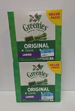 (2 Pack) GREENIES Original Large Dog Natural Dental Treats - 36 Oz 24 Count New picture