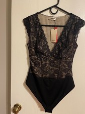 popilush bodysuit L black lace picture