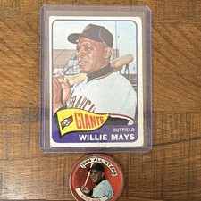 1965 Topps - Willie Mays #250 with memorabilia piece picture