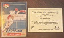 Bob Gibson St. Louis Cardinals 1994 Nabisco All-Star Legends Autographs w/COA picture