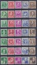 1940 US 859-893 Famous Americans Bell Sousa Whitman Hopkins Reed Used Set of 35 picture