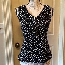 Chico-s Women's Black and White Blouse picture