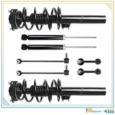 8x Front Complete Struts Assembly Sway Bar Rear Shock For VW Jetta Passat Rabbit picture