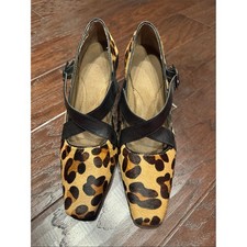 AEROSOLES  Pumps Black Leopard print Women's 8.5 Cow- Hair picture
