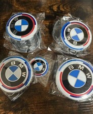 7PCS Set For BMW - 50th Anniversary Logo Badges - 82/74/68/45mm NEW picture