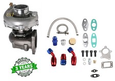 T04E T3/T4 A/R.63 400+HP External wastegate STAGE III Turbocharger+Oil line kit picture