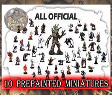 ⚔️ Dungeons & Dragons 10 Pack Miniature Lot - NEW Pre-Painted D&D Pack, RPG Mini picture