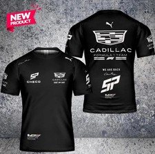 New Custom Name Men's Cadiilllac Racing Black Logo 3D T-Shirt Size S-5XL picture