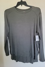NEW Halogen Nordstrom Top Women 1X Grey beluga  Long Sleeve NEW picture