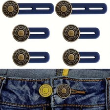 6PCS Jeans Button Extender Adjustable Waist Extender for Men Women Pants picture