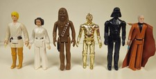 VTG Star Wars Luke Leia Chewbacca C-3PO Darth Vader Obi-Wan Kenobi Kenner 1977 picture