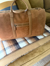 Jason Wu Brown Suede Solid Duffle Bag Soft Case Unisex Adult picture
