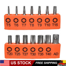 14 Torx Bit Set Torq Hex Star Spanner Tri Wing Screwdriver Tamper Proof Security picture