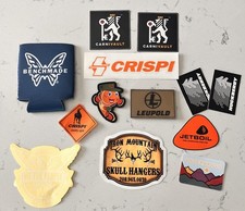 NEW Crispi Leupold Benchmade Jet Boil Decal Sticker Koozie Bundle Elk Skull Rack picture