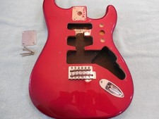 Fender Stratocaster MIM Body w/Hardware Candy Red Burst Pristine Condition picture