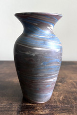 Early 1900s Antique Niloak Mission Swirl Flared Top Vase 5 1/4