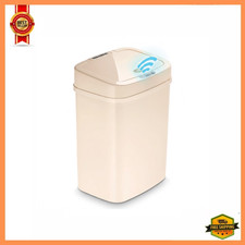 Nine Stars 3 Gallon Motion Sensor Automatic Bathroom Trash Can Vanilla picture