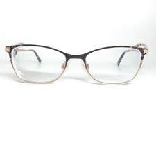 Ted Baker TKG001 BRN Eyeglasses Frame 48-16-125 Rose Gold Brown Floral 21968 picture