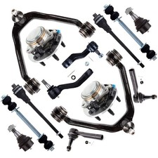14pcs Front Suspension Kit Upper Control Arm Ball Joint Tie Rod Sway Bar GM 1500 picture