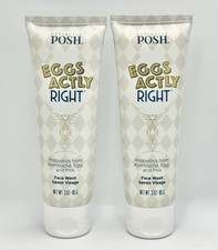 Perfectly Posh Eggs Actly Right Face Wash 3 oz. (2 Pack) New Sealed HTF picture