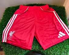 adidas Liverpool LFC Official Licensed Soccer Shorts Red/White Size Smal NWT picture