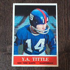 Philadelphia Gum 1964 Philadelphia Y.A. Tittle #124 New York Giants Card picture