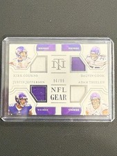 2020 National Treasures - Quad Materials Jefferson, Cook, Cousins, AT #QM-MV /99 picture