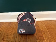 Vintage Reebok New England Patriots Super Bowl XXXVI Strapback Hat Adjustable picture