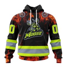 Personalized Manitoba Moose Hoodie Special Design Honoring Firefighters picture