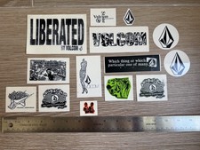 Vintage Volcom Stone Sticker Lot 2000 2001 Skate Surf Snowboarding Y2K Rare picture